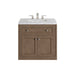 Chicago 30" Single Bathroom Vanity Whitewashed Walnut Single Bathroom Vanity James Martin Vanities Ethereal Noctis Quartz 