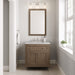 Chicago 30" Single Bathroom Vanity Whitewashed Walnut Single Bathroom Vanity James Martin Vanities Arctic Fall Solid Surface 