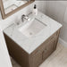 Chicago 30" Single Bathroom Vanity Whitewashed Walnut Single Bathroom Vanity James Martin Vanities White Zeus Quartz 