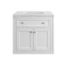 Chicago 30" Single Vanity in Glossy White James Martin Vanities Ethereal Noctis Quartz 