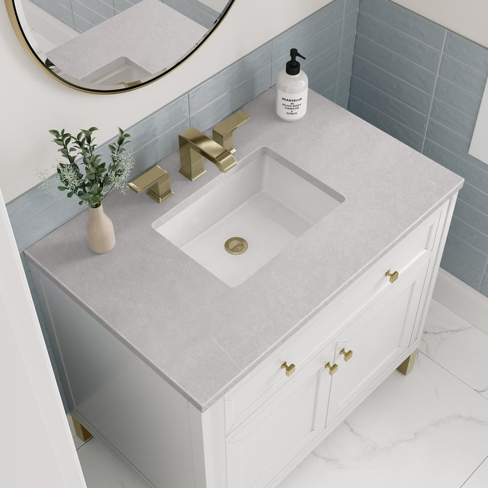 Chicago 36" Single Bathroom Vanity Glossy White