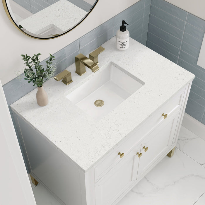 Chicago 36" Single Bathroom Vanity Glossy White