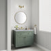 Chicago 36" Single Bathroom Vanity in Smokey Celadon Single Bathroom Vanity James Martin Vanities Carrara White Marble 