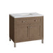 Chicago 36" Single Bathroom Vanity Whitewashed Walnut Single Bathroom Vanity James Martin Vanities Eternal Jasmine Pearl Quartz 