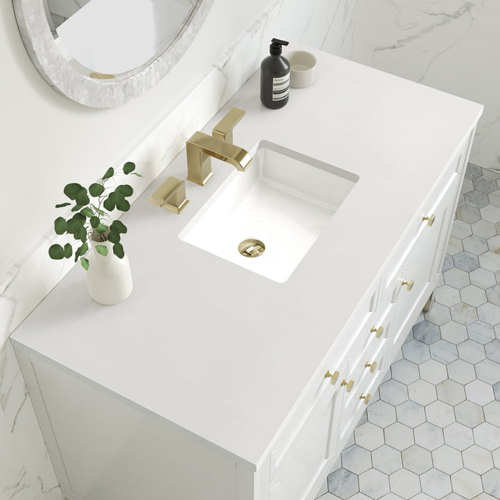 Chicago 48" Single Bathroom Vanity in Glossy White