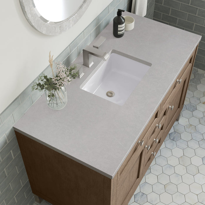 Chicago 48" Single Bathroom Vanity in Whitewashed Walnut Single Bathroom Vanity James Martin Vanities 