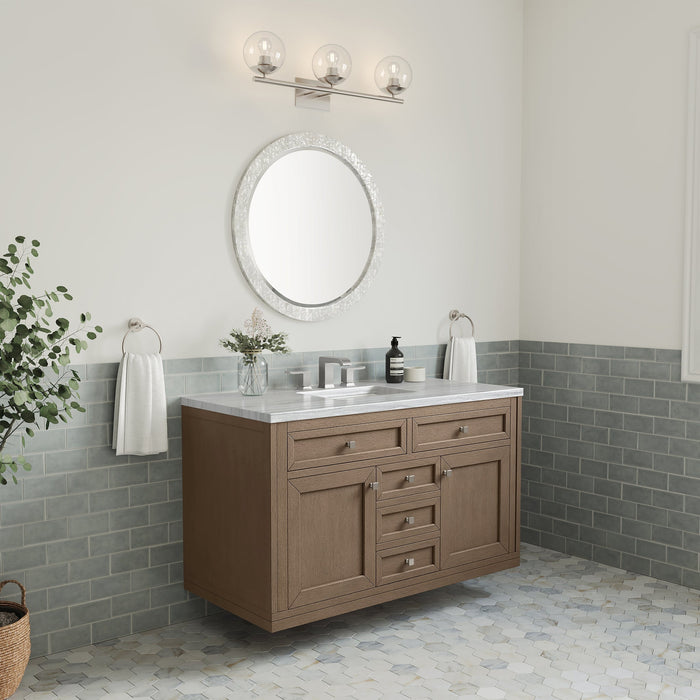 Chicago 48" Single Bathroom Vanity in Whitewashed Walnut Single Bathroom Vanity James Martin Vanities 