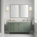 Chicago 60" Double Bathroom Vanity in Smokey Celadon Double bathroom Vanity James Martin Vanities 