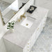 Chicago 60" Single Bathroom Vanity in Glossy White Single Bathroom Vanity James Martin Vanities Victorian Silver Quartz 