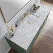 Chicago 60" Single Bathroom Vanity in Smokey Celadon Single Bathroom Vanity James Martin Vanities Victorian Silver Quartz 