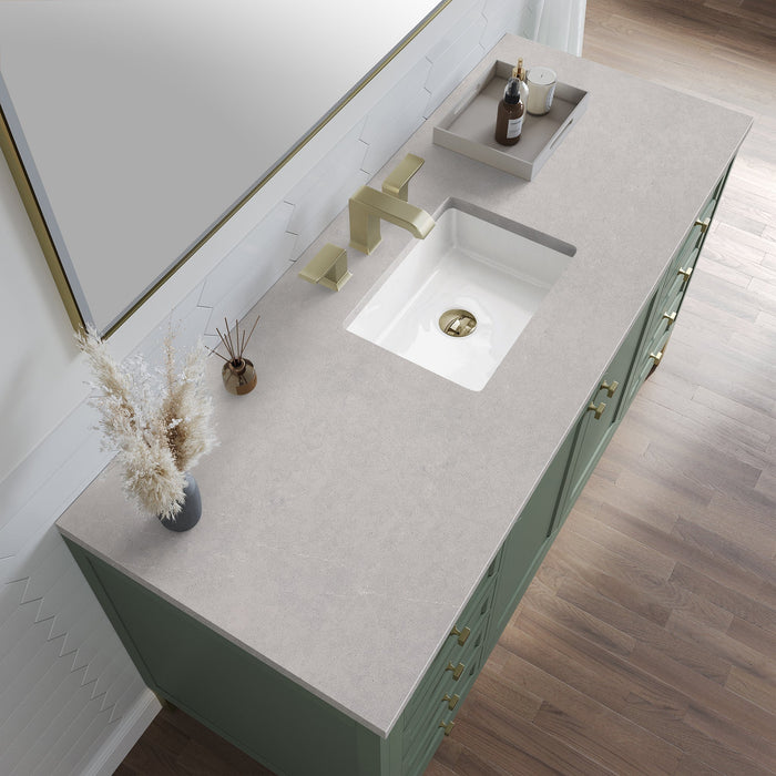 Chicago 60" Single Bathroom Vanity in Smokey Celadon