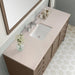 Chicago 60" Single Bathroom Vanity in Whitewashed Walnut Single Bathroom Vanity James Martin Vanities White Zeus Quartz 