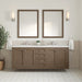 Chicago 72" Double Bathroom Vanity in Whitewashed Walnut Double bathroom Vanity James Martin Vanities 