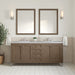 Chicago 72" Double Bathroom Vanity in Whitewashed Walnut Double bathroom Vanity James Martin Vanities 