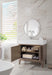 Linear 36" Single Vanity, Whitewashed Walnut w/ Glossy White Composite Stone Top - Luxe Vanity & Tub