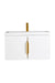 Columbia 31.5" Single Vanity, Glossy White w/ White Glossy Composite Stone Top - Luxe Vanity & Tub