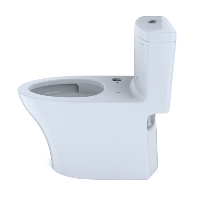 TOTO Aquia IV 0.9 / 1.28 GPF Dual Flush One Piece Elongated Toilet with Push Button Flush - Less Bidet Seat - Luxe Vanity & Tub