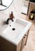 Chianti 24" Single Vanity, Whitewashed Walnut, Matte Black, w/ White Glossy Composite Stone Top - Luxe Vanity & Tub