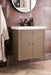 Linden 24" Single Vanity, Whitewashed Walnut w/ White Glossy Composite Stone Top - Luxe Vanity & Tub