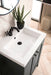 Chianti 24" Single Vanity, Mineral Gray, Matte Black, w/ White Glossy Composite Stone Top - Luxe Vanity & Tub