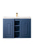 Alicante 39.5" Single Vanity, Azure Blue w/ White Glossy Composite Stone Top - Luxe Vanity & Tub