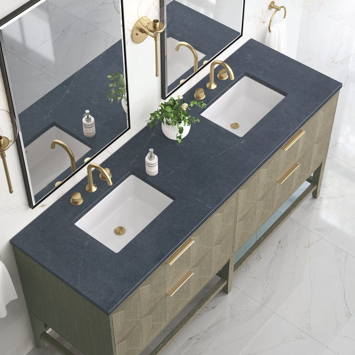 Emmeline 72" Double Vanity in Pebble Oak