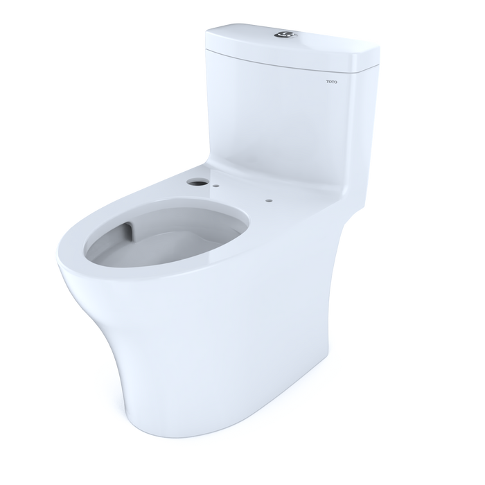 TOTO Aquia IV 0.9 / 1.28 GPF Dual Flush One Piece Elongated Toilet with Push Button Flush - Less Bidet Seat - Luxe Vanity & Tub