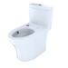 TOTO Aquia IV 0.9 / 1.28 GPF Dual Flush One Piece Elongated Toilet with Push Button Flush - Less Bidet Seat - Luxe Vanity & Tub