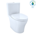 TOTO Aquia IV 0.9 / 1.28 GPF Dual Flush Two Piece Elongated Toilet with Push Button Flush - Seat Included - Luxe Vanity & Tub