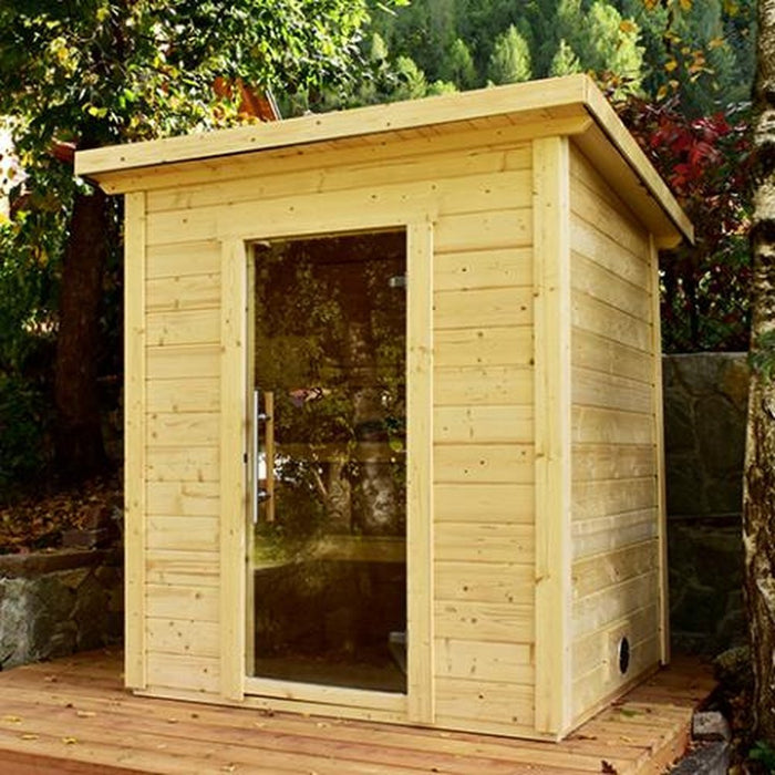 SaunaLife 4-Person Outdoor Home Sauna Kit Model G2
