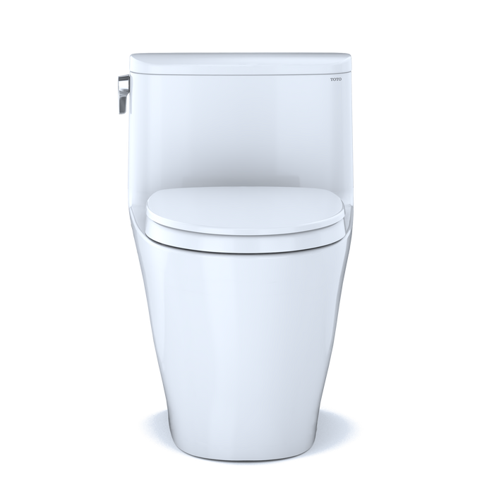 TOTO Nexus 1.28 GPF One Piece Elongated Chair Height Toilet with Tornado Flush Technology - Seat Included - Luxe Vanity & Tub