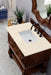 Castilian 36" Single Vanity, Aged Cognac w/ 3 CM Eternal Marfil Quartz Top - Luxe Vanity & Tub