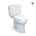 TOTO Drake II 1.28 GPF Two Piece Elongated Toilet with Left Hand Lever - Seat Included - Luxe Vanity & Tub