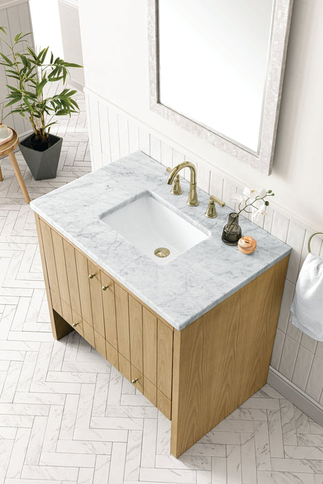 Hudson 36" Single Vanity in Light Natural Oak