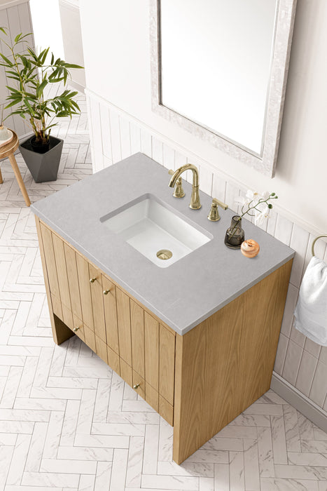 Hudson 36" Single Vanity in Light Natural Oak