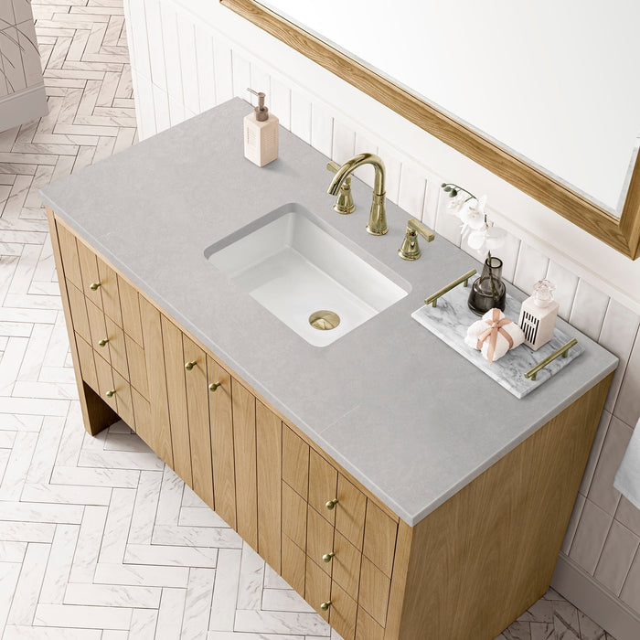 Hudson 48" Single Vanity in Light Natural Oak