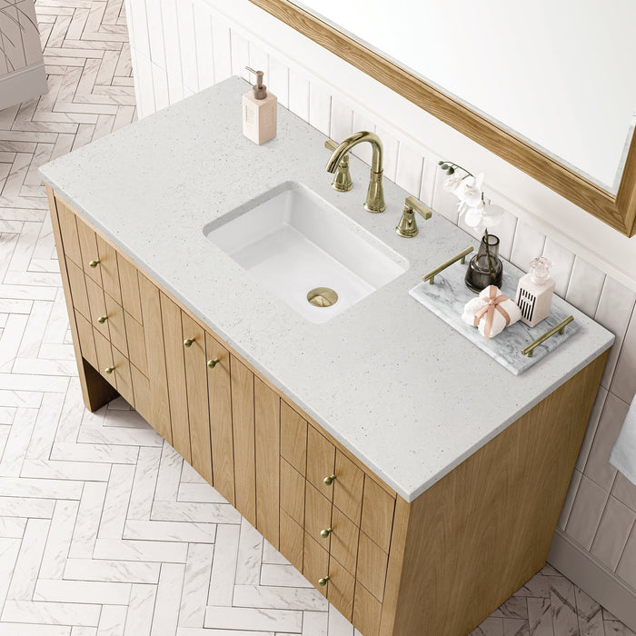 Hudson 48" Single Vanity in Light Natural Oak