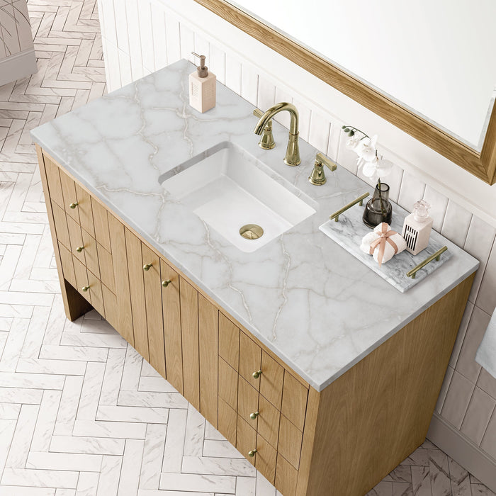 Hudson 48" Single Vanity in Light Natural Oak