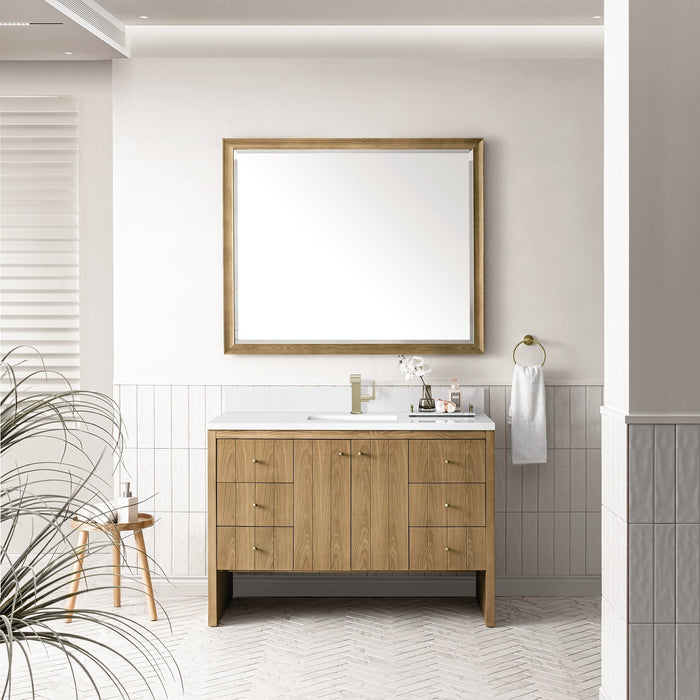 Hudson 48" Single Vanity in Light Natural Oak