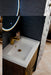 Columbia 24" Single Vanity, Latte Oak, Radiant Gold w/ White Glossy Composite Stone Top - Luxe Vanity & Tub