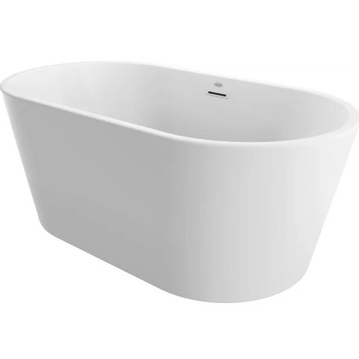 Jacuzzi Celeste 59" Soaking Bathtub for Freestanding Installations with Center Drain Placement - Luxe Vanity & Tub