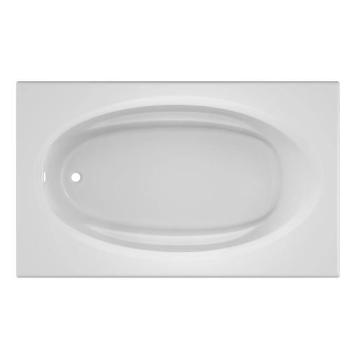 Jacuzzi Signature 72" Drop In Soaking Bathtub with Universal Drain - White - Luxe Vanity & Tub