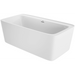 Jacuzzi Adatto 67" Free Standing Acrylic Soaking Tub with Center Drain, Pop-Up Drain Assembly and Overflow - Luxe Vanity & Tub