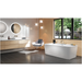 Jacuzzi Adatto 67" Free Standing Acrylic Soaking Tub with Center Drain, Pop-Up Drain Assembly and Overflow - Luxe Vanity & Tub