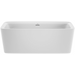 Jacuzzi Adatto 67" Free Standing Acrylic Soaking Tub with Center Drain, Pop-Up Drain Assembly and Overflow - Luxe Vanity & Tub