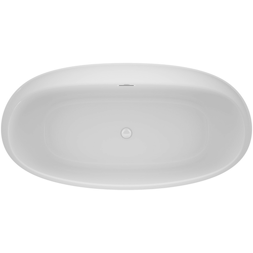 Jacuzzi Amalia 67" Free Standing Acrylic Soaking Tub with Center Drain, Pop-Up Drain Assembly and Overflow - Luxe Vanity & Tub