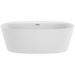 Jacuzzi Amalia 67" Free Standing Acrylic Soaking Tub with Center Drain, Pop-Up Drain Assembly and Overflow - Luxe Vanity & Tub