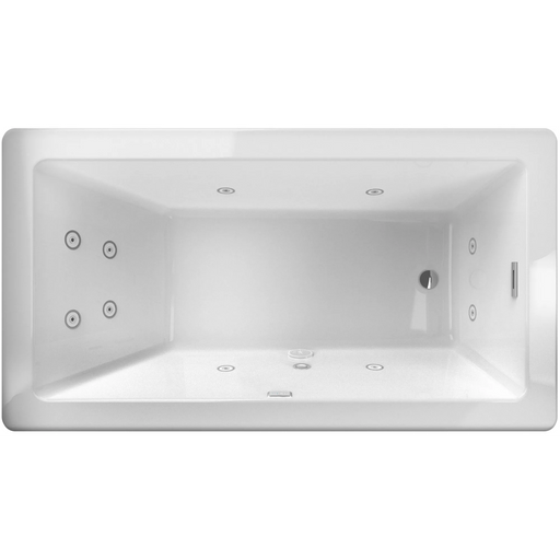 Jacuzzi Bianca 66" Freestanding Whirlpool Bathtub with Reversible Drain and Chromatherapy - Luxe Vanity & Tub