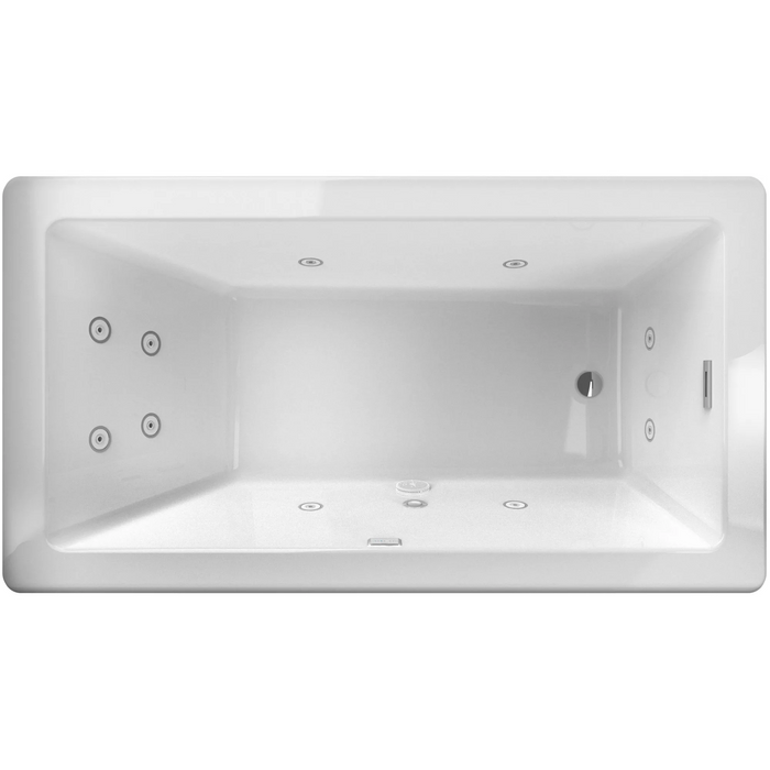 Jacuzzi Bianca 66" Freestanding Whirlpool Bathtub with Reversible Drain and Chromatherapy - Luxe Vanity & Tub