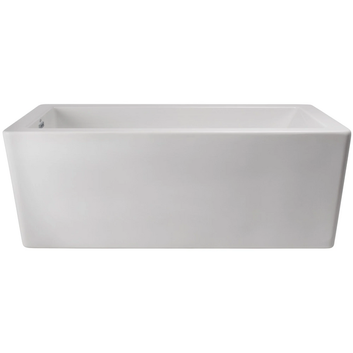 Jacuzzi Bianca 66" Freestanding Whirlpool Bathtub with Reversible Drain and Chromatherapy - Luxe Vanity & Tub